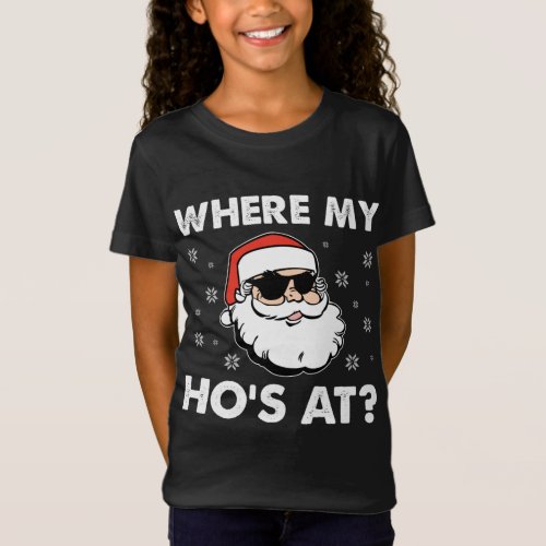 Inappropriate Naughty Christmas Funny Xmas Wheres T_Shirt