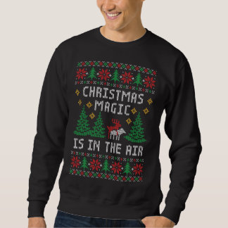 Inappropriate Reindeer - Funny Ugly Christmas Sweatshirt