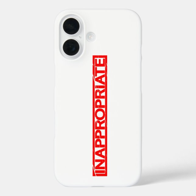Inappropriate Stamp Case-Mate iPhone Case (Back)