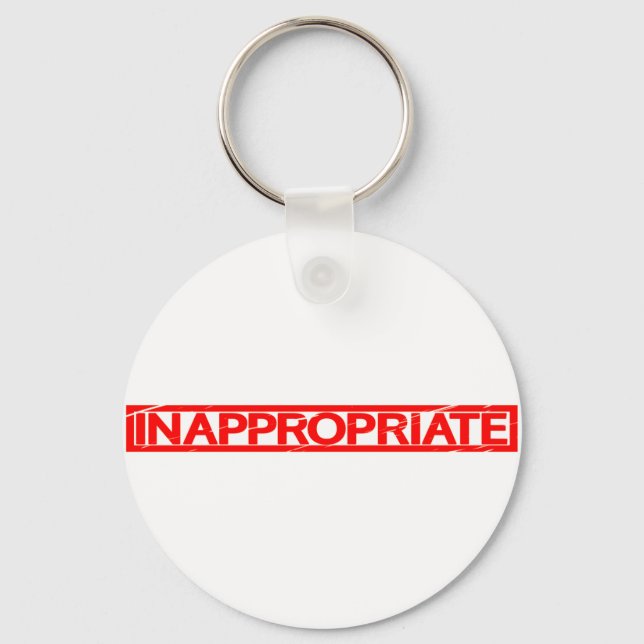 Inappropriate Stamp Keychain (Front)