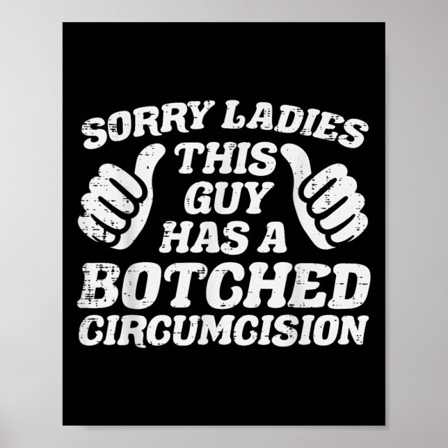 Inappropriate This Guy Botched Funny Cringe Humor  Poster (Front)