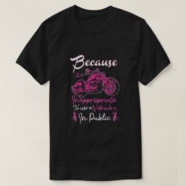 Inappropriate To Use Vibrator In Public T-Shirt (Design Front)