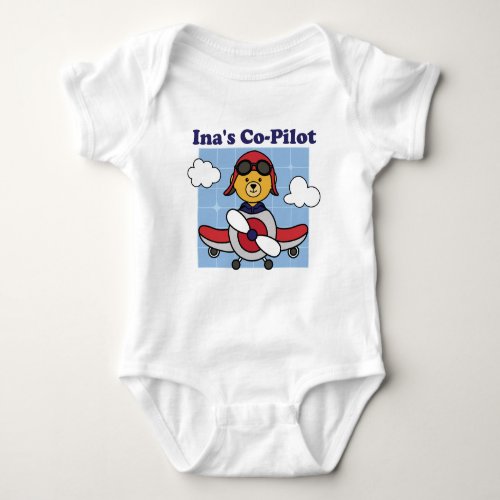 Inas Co_Pilot _ Cute Airplane Baby Bodysuit