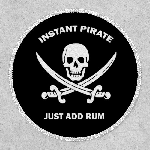 Inatant Pirate Add Rum Black  Patch