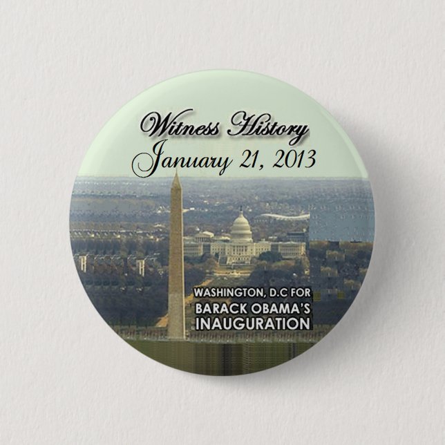 Inaugural 2013 pinback button (Front)