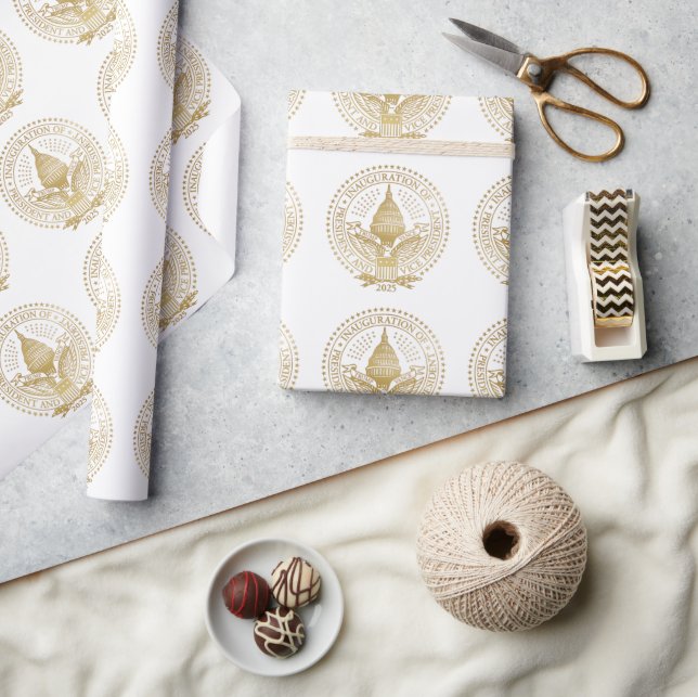 Inaugural Logo Seal President Trump Vance 2025 Wrapping Paper (Crafts)