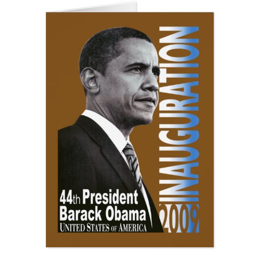 Inauguration 2009 (brown) cards (Front)