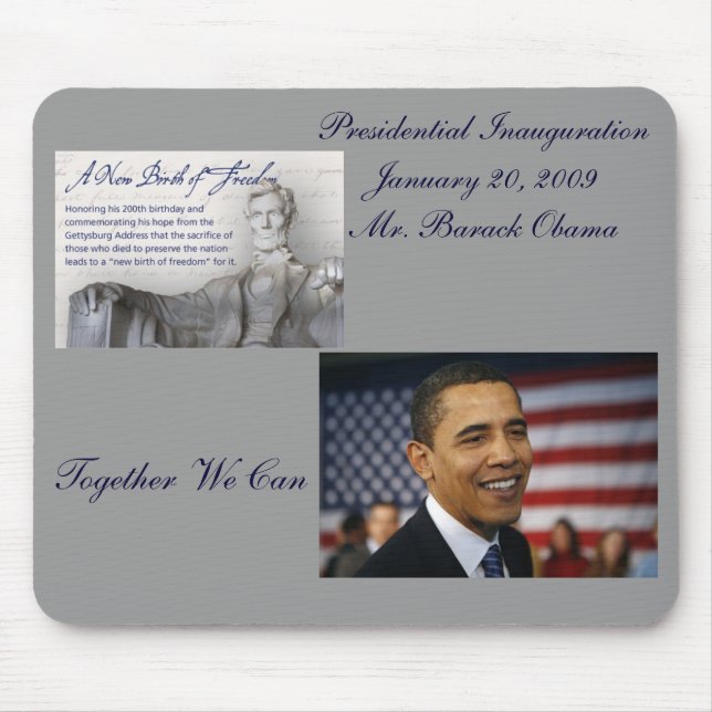 Inauguration 2009 MousePad (Front)