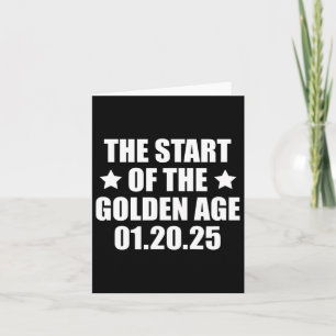 Inauguration 2025 President Trump Golden Age Card