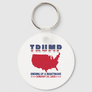 Inauguration 2025 Trump Elections End Of An A Scar Keychain
