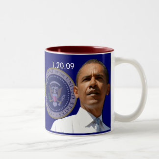 Inauguration Day 1.20.09 - Collector's Item! Two-Tone Coffee Mug