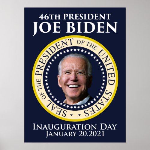 Inauguration day 2021 president Biden Poster
