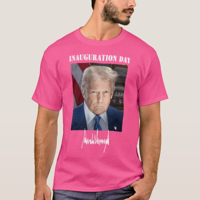 Inauguration Day 2025  Donald Trump Presidential P T-Shirt (Front)