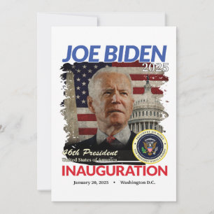 Inauguration Day 2025 Joe Biden Viewing Party Invitation