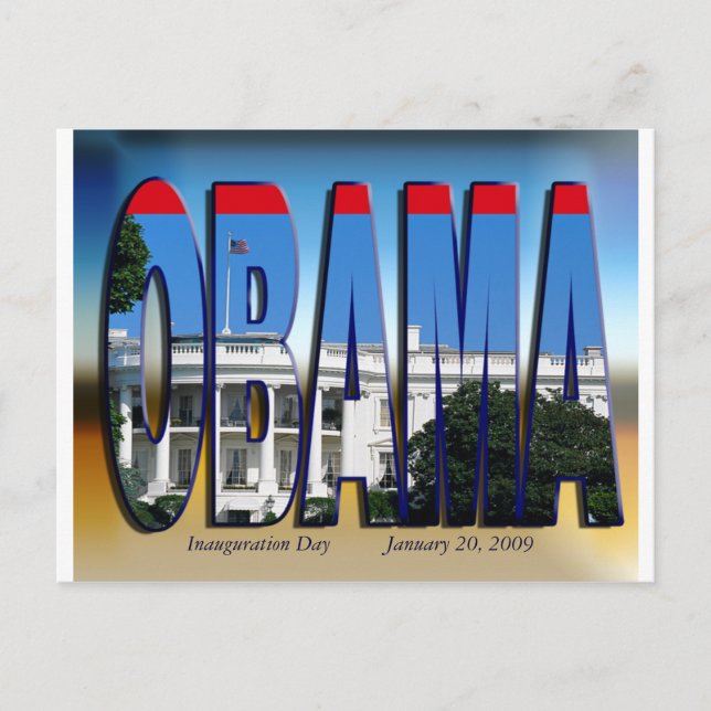 INAUGURATION DAY - Customized Postcard (Front)