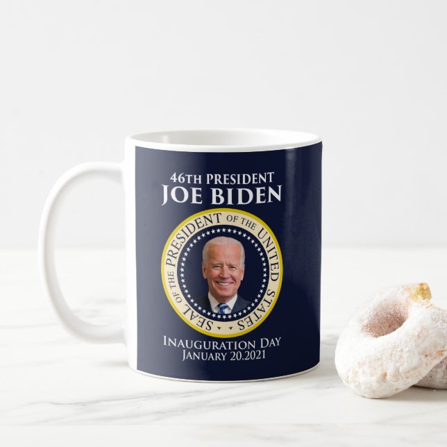 Inauguration day  seal of the president Biden Coffee Mug (With Donut)