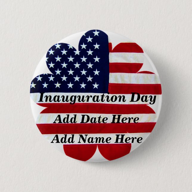 Inauguration Day,USA_Button Pinback Button (Front)