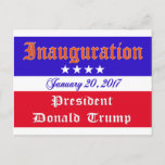 Inauguration Donald Trump January 20, 2017 Postcard at Zazzle