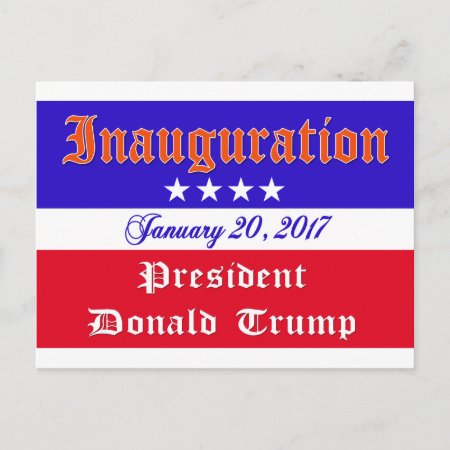 Inauguration Donald Trump January 20, 2017 Postcard