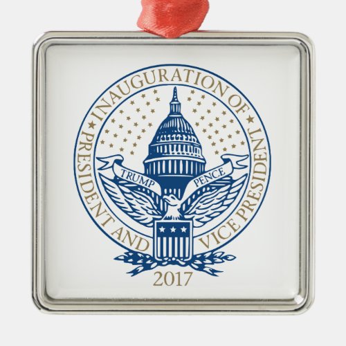 Inauguration Donald Trump Mike Pence 2017 Logo USA Metal Ornament