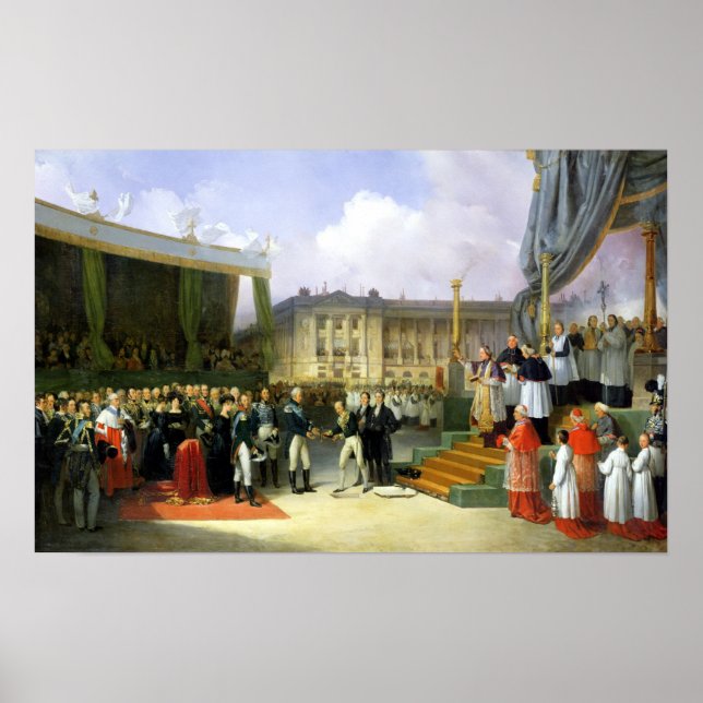 Inauguration of a Monument in Memory Louis XVI Poster (Front)