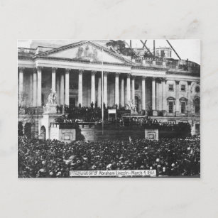 Inauguration of Abraham Lincoln March 4, 1861 Postcard