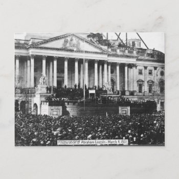 Inauguration Of Abraham Lincoln March 4  1861 Postcard by EnhancedImages at Zazzle