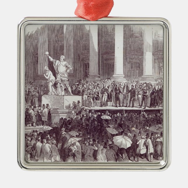 Inauguration of President Polk: The Oath Metal Ornament (Front)