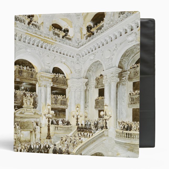 Inauguration of the Paris Opera House 3 Ring Binder (Front/Inside)