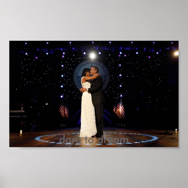 Inauguration President Barack Obama Dance w/ Miche Poster (Front)