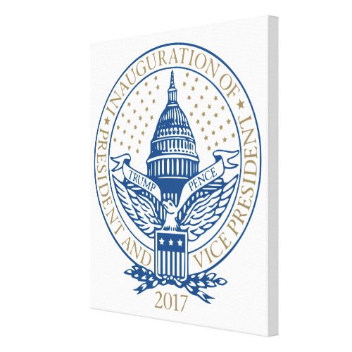 Inauguration Republican President Trump Pence Logo Canvas Print