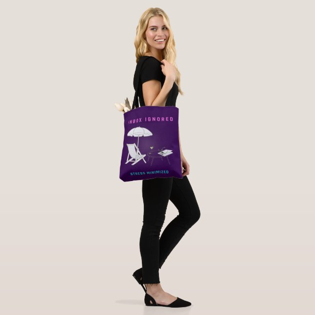 Inbox Ignored, Stress Minimized Tote Bag (On Model)