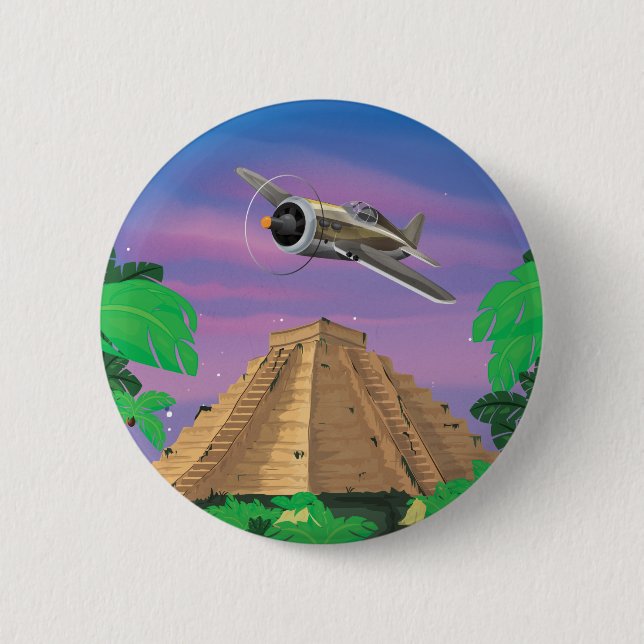 Inca Adventure Pinback Button (Front)