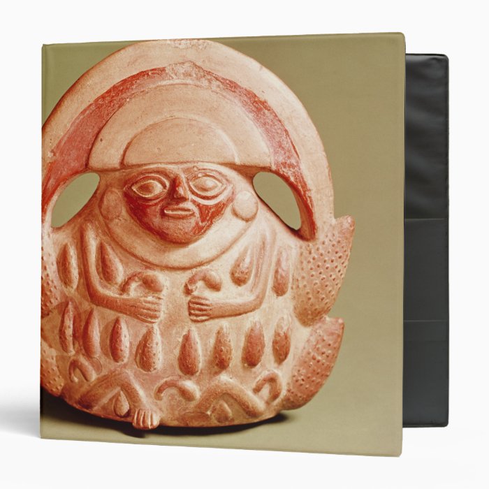 Inca agricultural deity wearing a moon headdress vinyl binder