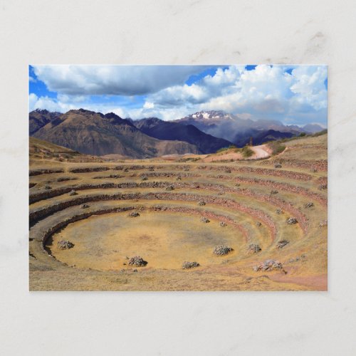Inca Agricultural Site at Moray Peru Postcard