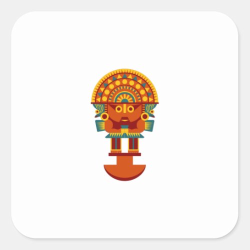 Inca Art Square Sticker