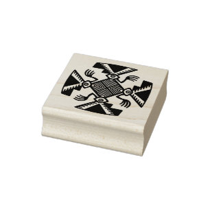 Inca Design Rubber Stamp, Peruvian Design Stamp