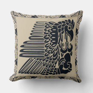 Inca Eagle with New Life Throw Pillow
