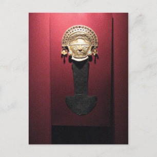 Inca gold ceremonial knife (Tumi),  Lima, Peru Postcard