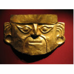 Inca gold mask, Lima, Peru Statuette<br><div class="desc">Inca gold mask,  Gold Museum (Museo de Oro del Peru) Lima,  Peru</div>