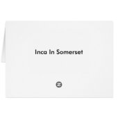 Inca in Somerset Cards (Back Horizontal)