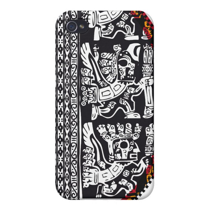 Inca`s font, Letter D iPhone 4 Case