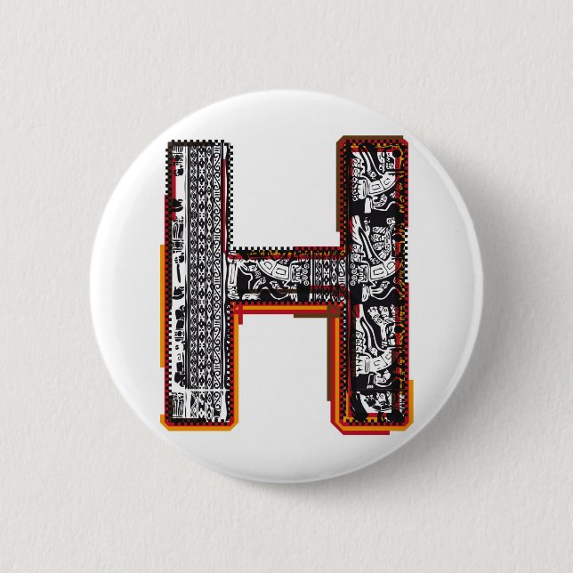 Inca`s font, Letter H Button (Front)