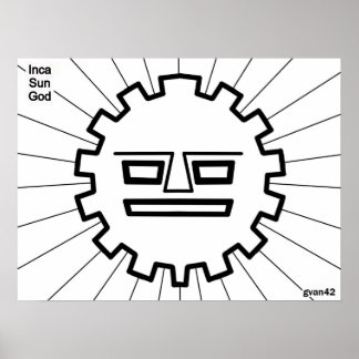 Inca Sun God Poster