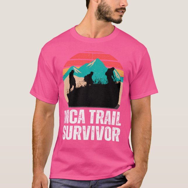 Inca Trail Survivor Peruvian Mountains T-Shirt (Front)