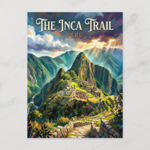 Inca Trail to Machu Picchu Peru Postcard