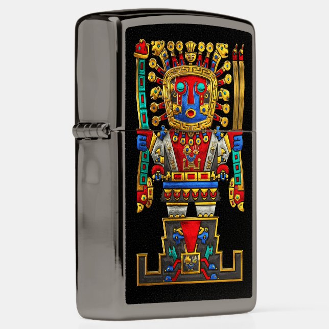 Incan Gods - The Great Creator Viracocha  Zippo Lighter (Right)