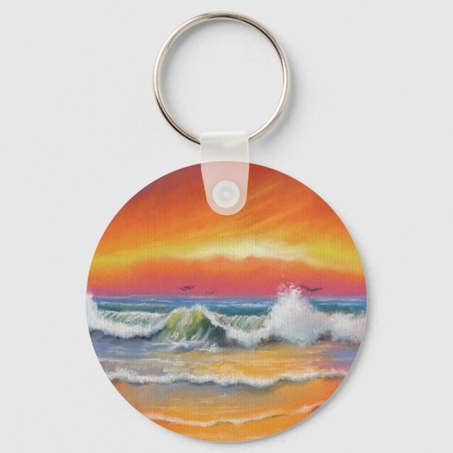 Incandescence - Watercolor Keychain (Front)