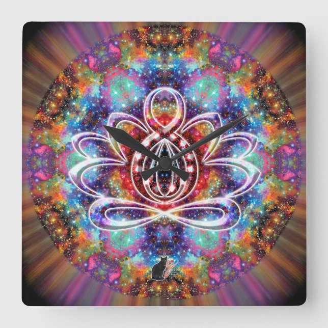 Incandescence Zen Lotus Clock (Front)