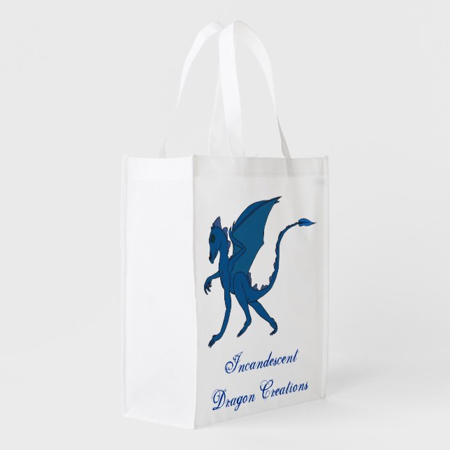 Incandescent Dragon Creations Blue dragon bag (Back Side)